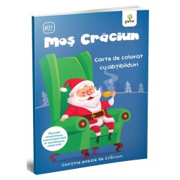 Moș Crăciun. Carte de colorat cu abțibilduri