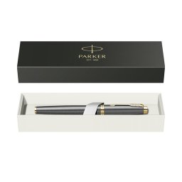 Roller Parker IM Royal gri lucios cu accesorii aurii
