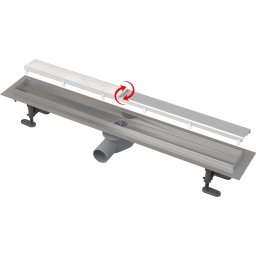 Set rigola de dus cu capac faiantabil, AlcaPlast, APZ13-DOUBLE9 FIT AND GO