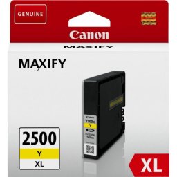 Cartus Cerneala Original Canon Yellow, PGI-2500XLY, pentru Maxify IB4050IB4150MB5050MB5150MB5350MB5450, , (timbru verde 0.15 lei), BS9267B001AA