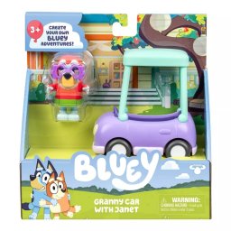 Bluey - Set de joaca Janet și Masina Bunicii, multicolor