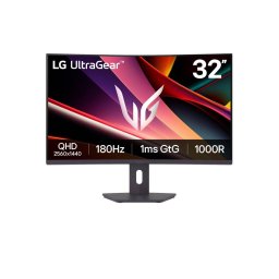 Monitor Gaming VA LED LG UltraGear™ 31.5" 32G600A-B, QHD (2560 x 1440), HDMI, DisplayPort, Ecran curbat, 180 Hz, 1 ms, Negru