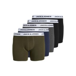 Jack & Jones Plus Boxeri bleumarin / gri amestecat / kaki / negru