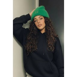 Caciula dama verde cu pietricele