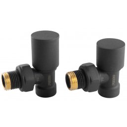 Set Robineti Tur/Retur Radiator Coltari 1/2", Antracit