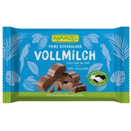 Ciocolata Bio Cristallino cu lapte integral HIH 100g Rapunzel