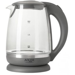 ADLER AD 1286 Fierbător 2200 W 2L transparent sticlă / gri