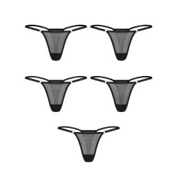 Obsessive Violami 5-pack Thong Black S/M