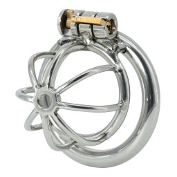 Hidden Desire Extreme Chestity Cock Harness X-Short Silver