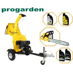 Pachet Tocator resturi vegetale ProGARDEN TB120 , 12CP, benzina, 120mm + MF3545P Motoferastrau 450mm, 3.4CP, benzina 2T, 55cmc + 4L ulei
