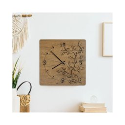 Li-Go 5499/DUB2 - Ceas de perete, 1xAA, 40x40 cm, stejar