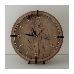 Ceas de perete Li-Go 23682/DUB5, 1x AA, diametru 32 cm, stejar/păpădie