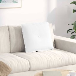 Perna pentru spate Alb 50 x 19 x 45 cm tesatura GartenMobel Dekor