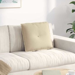 Perna pentru spate Crem 50 x 45 cm Tesatura din microfibra GartenMobel Dekor