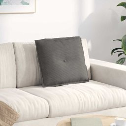 Perna pentru spate Gri deschis 50 x 45 cm Tesatura din corduroy GartenMobel Dekor