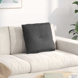 Perna pentru spate Gri închis 50 x 45 cm Tesatura din corduroy GartenMobel Dekor