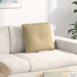 Perna pentru spate Gri Verde 50 x 45 cm Tesatura din corduroy GartenMobel Dekor