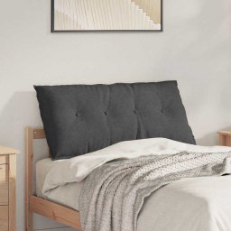 Perna pentru spate Gri închis 100 x 50 cm Tesatura din corduroy GartenMobel Dekor