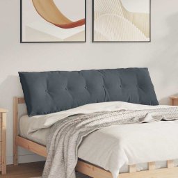 Perna pentru spate Gri închis 160 x 50 cm Tesatura din corduroy GartenMobel Dekor