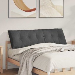 Perna pentru spate Gri închis 160 x 50 cm Tesatura din corduroy GartenMobel Dekor
