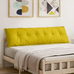 Perna pentru spate Galben 180 x 50 cm Tesatura din corduroy GartenMobel Dekor