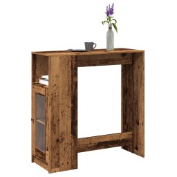 Masa bar cu rafturi, lemn vechi 101x40x103,5 cm lemn prelucrat GartenMobel Dekor