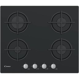 Plita Incorporabila CSG6B/4U2,Gaz, 4 arzatoare, Gratar fonta, 60 cm, Sticla neagra