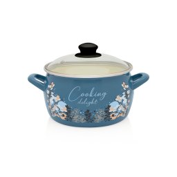 Oala 7.5l cu capac sticla Cooking Delight Metalacemail/24cm/7.5l
