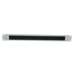 PANOU intrare cabluri LOGILINK, tip masca orizontala cu perii, 19 inch, 1U, gri, "ORCEB1G