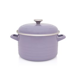Oala 6.75l cu capac Standard Wave Lila Metalacemail/24cm/6.75l/lila pastel