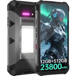 Telefon Unihertz HIKE, 4G, Dual SIM, 6.79 120Hz, Helio G200, 12GB RAM, 512GB, NFC, 23800mAh, Android 15