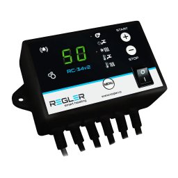 Controler centrala pe lemne/carbune REGLER RC 34v2, comanda pompa IC, pompa ACM si ventilator, conexiune termostat de ambient