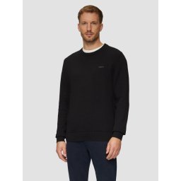 Pulover tricotat barbati cu decolteu la baza gatului, Regular Fit, Negru (SELECTATI MARIMEA: 3XL)