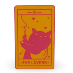 Decoratiune tip carte de tarot THE LOVERS, 20cm