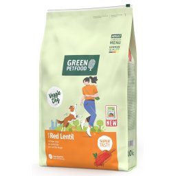 GREEN PETFOOD VeggieDog with Red Lentil 10kg hrană vegetariană câini cu linte roșie