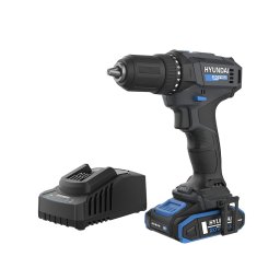 Masina de gaurit si insurubat cu acumulator 20V Hyundai DD20S-40TT, 2 trepte de viteza, cuplu 40 Nm, mandrina rapida de 13 mm, 1 acumulator x 2 Ah si incarcator