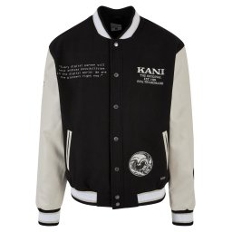 Karl Kani Geacă de primăvară-toamnă albastru deschis / gri deschis / negru / alb