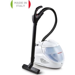 Aspirator cu abur 2450W, 4 bar, filtrare prin apă, aspirare umedă și uscată, funcție spălare/uscare, multi-suprafețe, alb