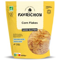 Fulgi de porumb BIO fara gluten Favrichon