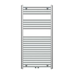 Novaservis - Radiator pentru baie tip scară, drept, crom lucios, 423 W/230 V, 120 x 60 cm