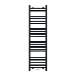 Novaservis - Radiator pentru baie, tip scară, 648W/230V, 160x45 cm, negru, drept