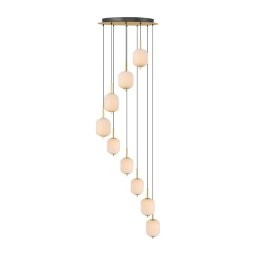 Zuma Line 003064-034749 - Lustru LED suspendat pe cablu AKARI LED/55W/230V, Ø 63 cm, auriu