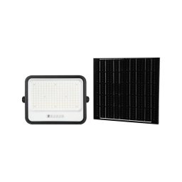 Proiector solar LED dimabil/400W/3,2V IP65 20000 mAh negru + telecomandă