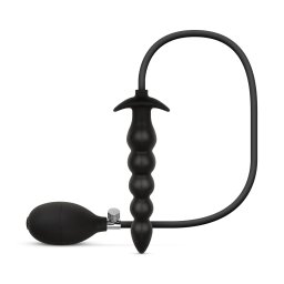 Easytoys Anal Collection Inflatable Anal Plug with Pump 20cm Black