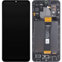 Piese si componente Display - Touchscreen Samsung Galaxy A32 5G A326B, Cu Rama, Negru, Service Pack GH82-25121A