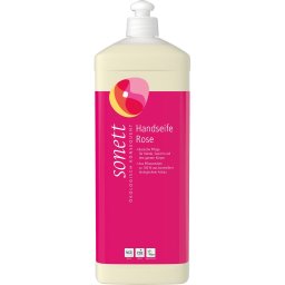Sapun lichid cu trandafir bio pentru maini si corp 1L