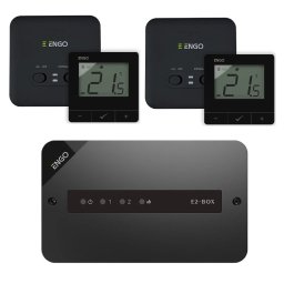 Kit automatizare 2 zone de incalzire ENGO, SMART WIFI, cu 2 termostate, pentru 2 pompe