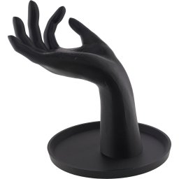 Suport bijuterii cu o mana, negru - 18cm