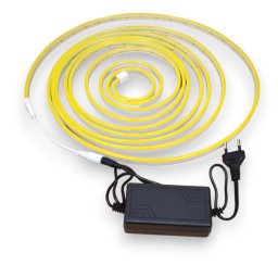 Banda led tip neon Flex portocaliu silicon SMD2835 lungime 5m