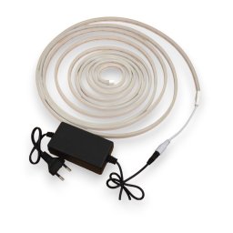 Banda led tip neon Flex alb silicon SMD2835 Lungime 5m